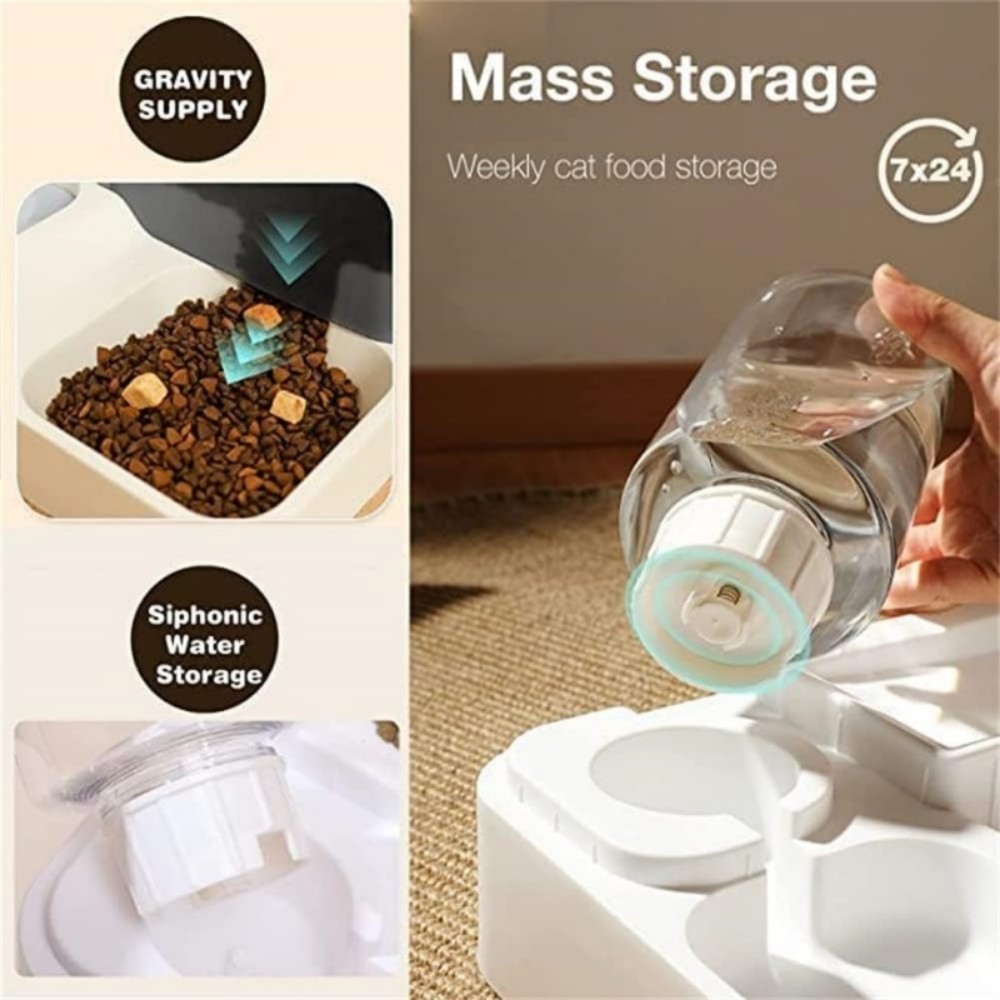 2-in-1 Gravity Pet Food & Water Dispenser - Image 9