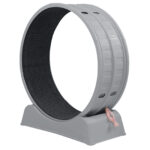 31.5-Inch Cat Exercise Wheel with Scratch Track - Grey