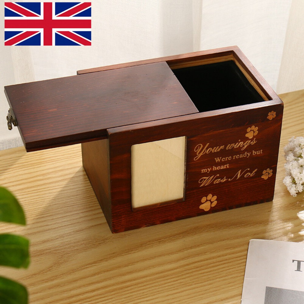 Wooden Pet Memorial Keepsake Box