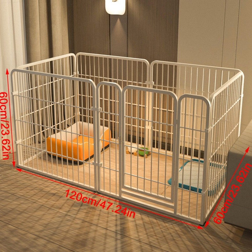 6-Panel Foldable Dog & Puppy Playpen - Image 3