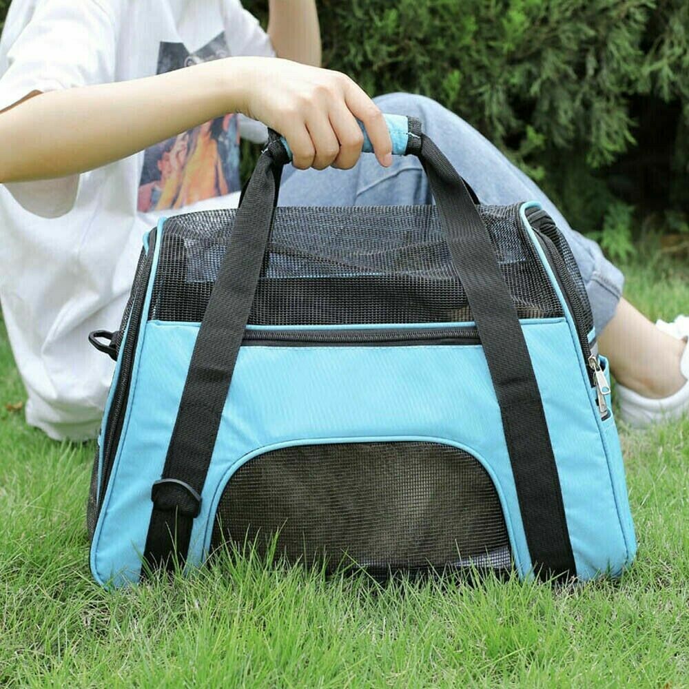 Foldable Soft Pet Travel Carrier - Black - Image 3