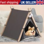 Cosy Pet Teepee Bed with Cushion - Grey