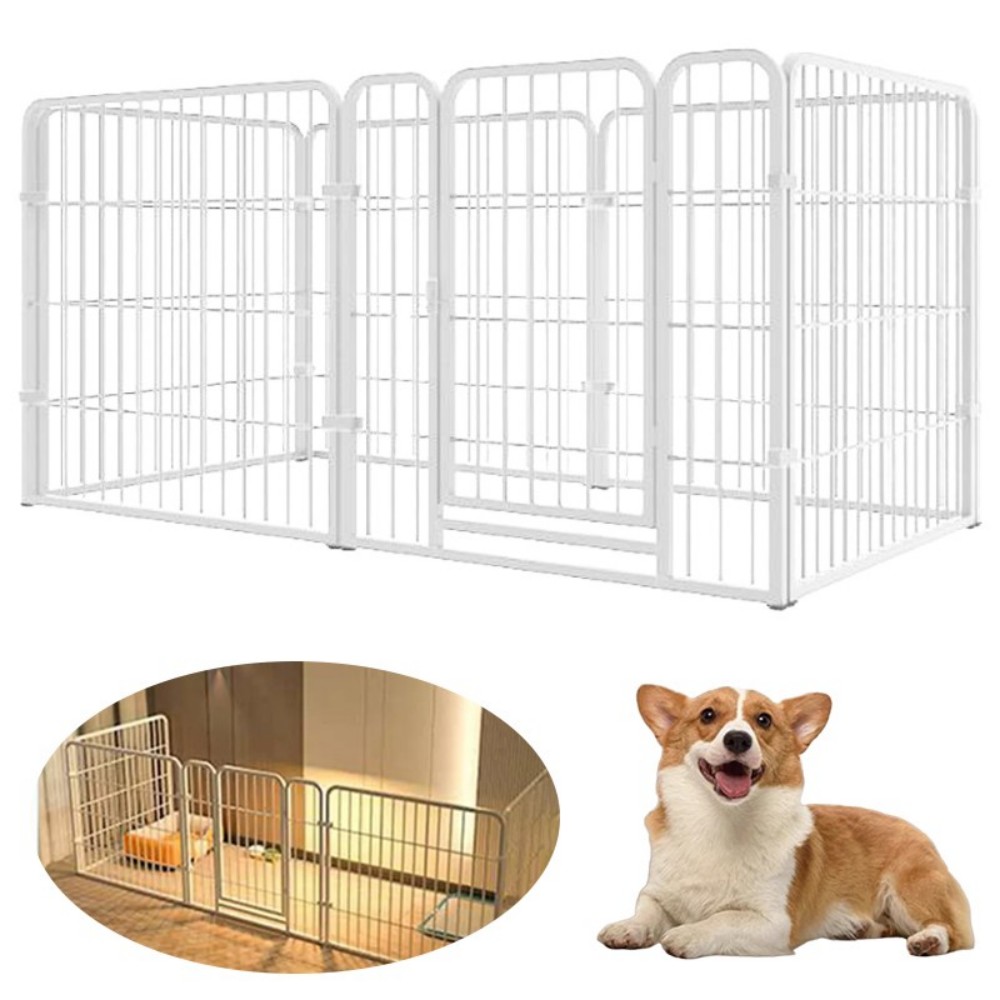 6-Panel Foldable Dog & Puppy Playpen - Image 8
