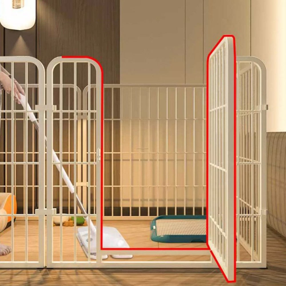 6-Panel Foldable Dog & Puppy Playpen - Image 5