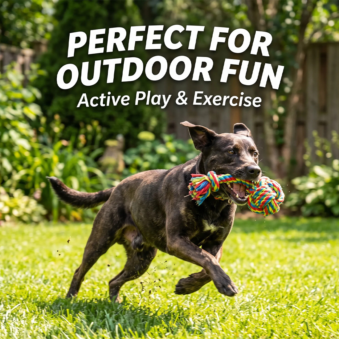 6-Piece Rainbow Dog Rope Toy Set - Image 7